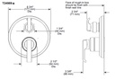 Delta T24989-SS-PR Tetra 14 Series Integrated Diverter Trim 6-Set