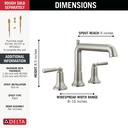 Delta T2736-SS Saylor 3-Hole Roman Tub Trim