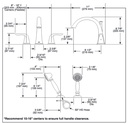 Delta T2738-CZ Lahara Roman Tub Trim 