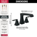 Delta T2764-BL Ashlyn Roman Tub Trim 
