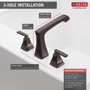 Delta T2764-RB Ashlyn Roman Tub Trim 