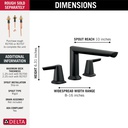 Delta T2771-BL 3-Hole Roman Tub Trim