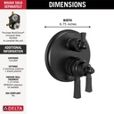Delta T27856-BL Dorval Integrated Diverter Trim 3S 2L 17S 