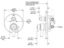 Delta T27859-CZ Monitor(R) 17 Series With 3 Setting Diverter Trim 