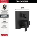 Delta T27867-BL Monitor(R) 17 Series With 3 Setting Diverter Trim 