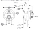 Delta T27897-CZ Monitor(R) 17 Series With 3 Setting Diverter Trim 