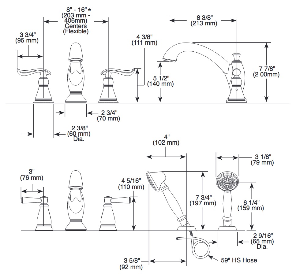 Delta T2794-SS Linden Roman Tub Faucet Trim 