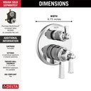 Delta T27956 Dorval Integrated Diverter Trim 6S 2L 17S 