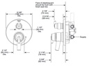 Delta T27959-BL Monitor(R) 17 Series With 6 Setting Diverter Trim 