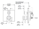 Delta T27967-BL Monitor(R) 17 Series With 6 Setting Diverter Trim Matte Black