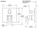 Delta T27T843-KS-PR Integrated Diverter Trim 17T W/3 Setting