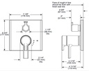 Delta T27T899-PR Integrated Diverter Trim 3S 2L 17T