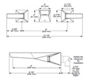 Delta T3543LF-KS-PR-WL 2H Wall Mount Lavatory Faucet