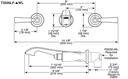Delta T3556LF-BLWL Dorval Wall Mounted Bathroom Faucet Trim 