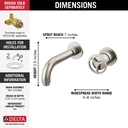 Delta T3558LF-SSWL Trinsic Wall-Mount Bathroom