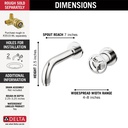 Delta T3558LF-WL Trinsic Wall-Mount Bathroom