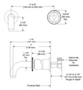 Delta T3558LF-WL Trinsic Wall-Mount Bathroom