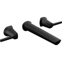 Delta T3571LF-BLWL Two Handle Wall Mount Bathroom Faucet