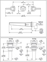 Delta T3571LF-SS-PR-WL Two Handle Wall Mount Bathroom Faucet