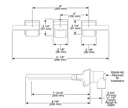 Delta T3599LF-PR-WL Two Handle Wall Mounted Faucettrim
