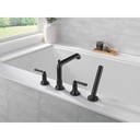 Delta T4736-BL Saylor 4-Hole Roman Tub Trim With Hand Shower