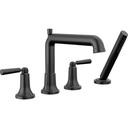 Delta T4736-BL Saylor 4-Hole Roman Tub Trim With Hand Shower