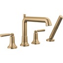 Delta T4736-CZ Saylor 4-Hole Roman Tub Trim With Hand Shower
