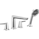 Delta T4771-PR 4-Hole Roman Tub Trim With Hand Shower
