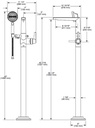 Delta T4771-BLFL Free Standing Tub Filler