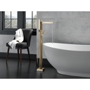 Delta T4774-CZFL Zura Floor Mount Tub Filler With Handshower Champagne Bronze