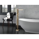 Delta T4774-CZFL Zura Floor Mount Tub Filler With Handshower Champagne Bronze