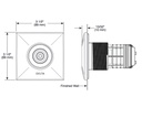 Delta T50210-PR Body Spray Trim Uare