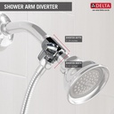 Delta U4922-PK All-Brass Shr Arm Diverter With Lever Control 
