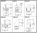 Delta U4929-SS-PK Premium All-Brass 3-Way Shr Arm Diverter With Lever Control 