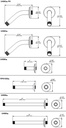 Delta U4998-BL Shower Arm & Flange 14" Ceiling Mount 