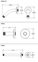 Delta U4999 9 Inch Shower Arm Overhead Mount With Flange 