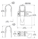 Delta U6500 Ada Grab Bar Handshower Mount 