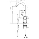 Hansgrohe 04287250 Bar Faucet 1.5 Gpm