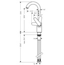 Hansgrohe 04507831 Bar Faucet 1.5 Gpm