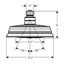 Hansgrohe 04751000 Showerhead 3-Jet 1.8 Gpm