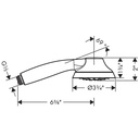 Hansgrohe 04783000 Handshower 95 1-Jet 1.5 Gpm