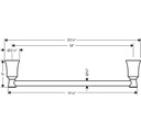 Hansgrohe 04784670 Towel Bar 18"
