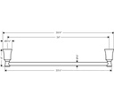 Hansgrohe 04785820 Towel Bar 24"