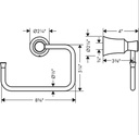 Hansgrohe 04786830 Towel Ring