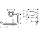 Hansgrohe 04787830 Toilet Paper Holder