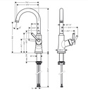 Hansgrohe 04795830 Bar Faucet 1.5 Gpm