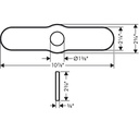 Hansgrohe 04797830 Base Plate For Single-Hole Kitchen Faucets 10"