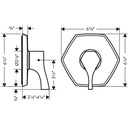 Hansgrohe 04822830 Pressure Balance Trim