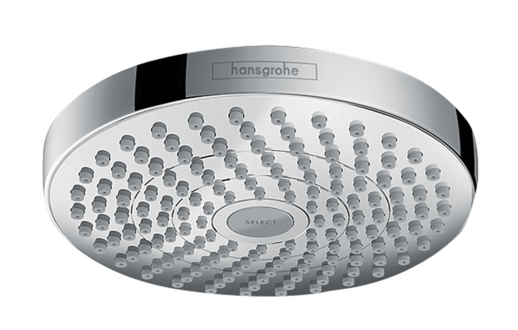 Hansgrohe 04825000 Showerhead 180 2-Jet 2.5 Gpm