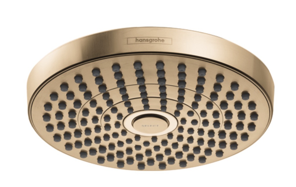 Hansgrohe 04825140 Showerhead 180 2-Jet 2.5 Gpm
